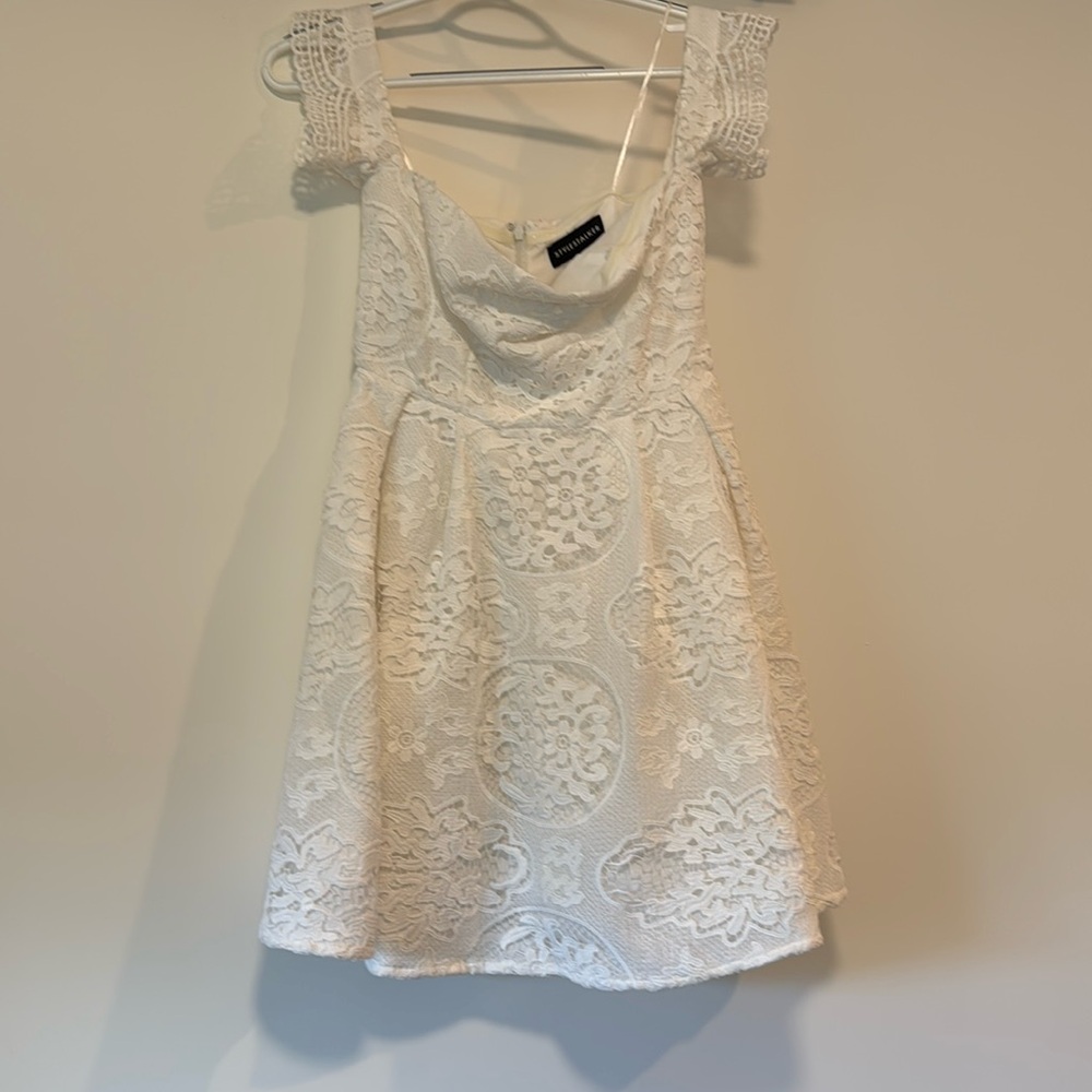 Used white fit and flare